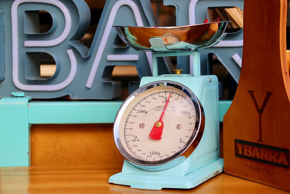 how to read a food scale